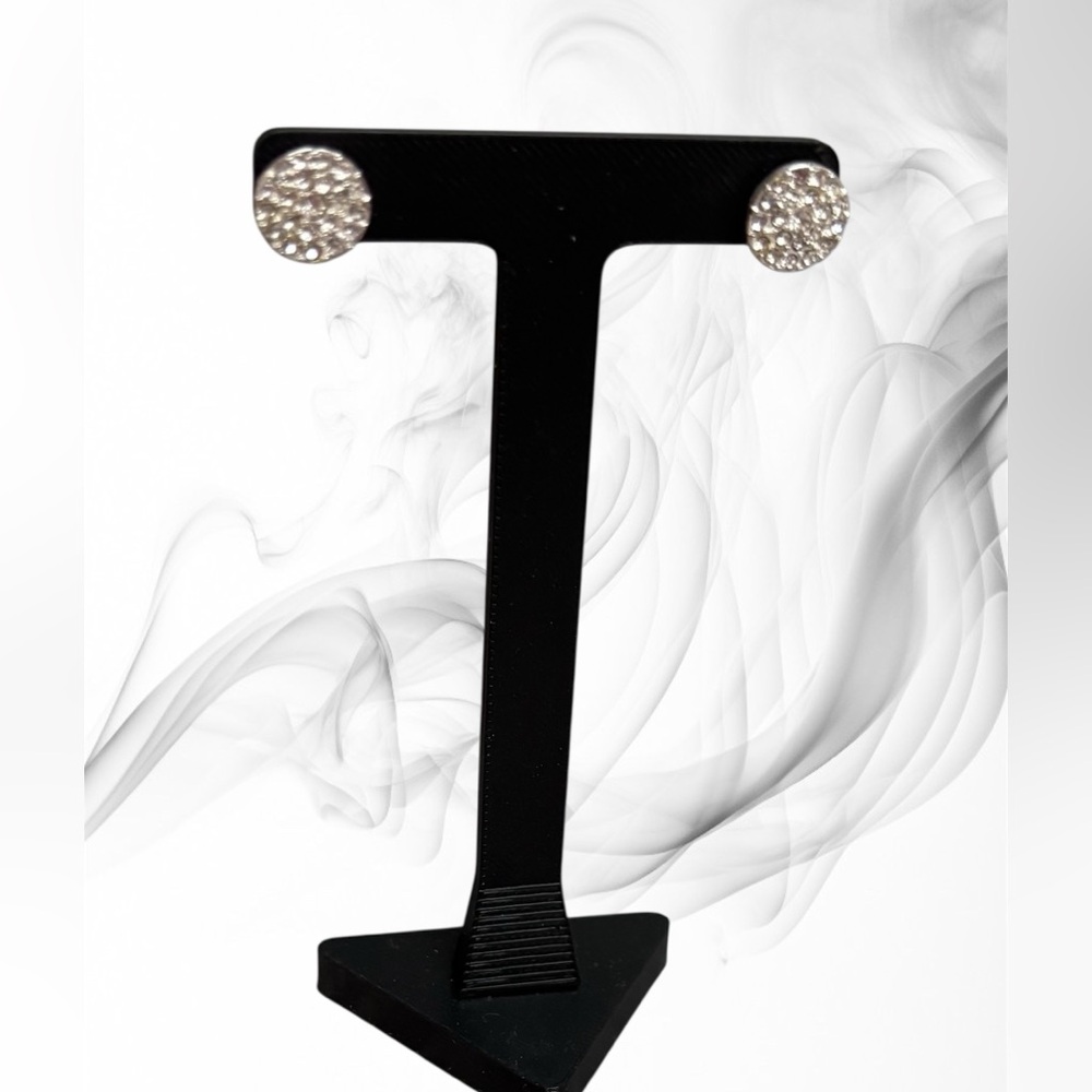 5/$25 (Pick 5 items for $25 Labeled) Round Crystal Earrings